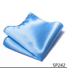 Mix Colors Great Quality Silk Gold Plaid Man's Independence Day Fit Group Pocket Square Handkerchiefs