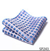 Mix Colors Great Quality Silk Gold Plaid Man's Independence Day Fit Group Pocket Square Handkerchiefs