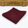 Men's and Women's Sunshine Style Wool Pocket Square Color Handkerchief Leisure Scarf 23cm