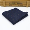 Men's and Women's Sunshine Style Wool Pocket Square Color Handkerchief Leisure Scarf 23cm