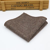 Men's and Women's Sunshine Style Wool Pocket Square Color Handkerchief Leisure Scarf 23cm