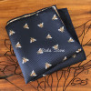 Fashion Hot Cute Bee Jacquard Handkerchief 22cm Polyester Men Pocket Square Navy Green Tuxedo Suit Wedding Party Accessory Gift