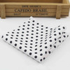 Dot Cotton Handkerchiefs Woven Colorful Printing Round Pocket Square Mens Casual Circle Square Pockets Handkerchief Towels