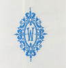 Set of 12 Fashion Monogrammed Dinner Napkins White Hemstitch Linen Table Napkins 20x20-inch Ladder Embroidery Letter Tea Napkin