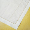 Set of 12 Fashion Handkerchief Towels White Linen Table Napkins Hemstitched Placemats/Table Cloths with Embroidered Dots