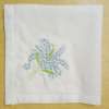 Set of 12 Handkerchiefs Fabric linen Hemstitched Borde Table Napkin Ladder Embroidery Lily Flower Dinner Napkins 18x18/20x20inch