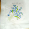Set of 12 Handkerchiefs Fabric linen Hemstitched Borde Table Napkin Ladder Embroidery Lily Flower Dinner Napkins 18x18/20x20inch