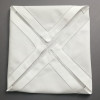 Sef of 12 Handkerchiefs Dinner Napkins Perfec Wedding Napkins White Hemstitched Linen Table Napkins Tea Napkins 18x18/20x20-inch