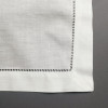 Sef of 12 Handkerchiefs Dinner Napkins Perfec Wedding Napkins White Hemstitched Linen Table Napkins Tea Napkins 18x18/20x20-inch