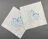 Set of 12 Fshion Handkerchiefs White linen Hemstitched Table Napkin 18x18-inch Ladder Embroidery Flower Dinner Napkins