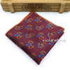 Fashion Floral Jacquard Blue Pink Red Polyester Men Casual Pocket Square Wedding Patry Suit Dress Handkerchief Hankies Accessory