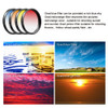 Apexel 52mm Cell Phone Camera Lens Kits With Cpl Star Gradient Color