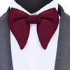 Classic Silk Solid Green Red Black Big Bow Tie for Man Fashion Bowknot Party Business Office Wedding Gift Accessories