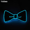 Creative Fluorescent LED Bow Tie Light Up Gentleman Tie Bar Club Props Neon Glowing Dance Masquerade Mens Bow Tie Costume