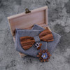 wooden bow tie Men Bowtie Newest Butterfly Knot Mens Accessories Wood Cravat Formal Commercial Suit Wedding Set