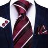 Hi-Tie Blue Business Solid 100% Silk Men's Tie NeckTie 8.5cm Ties for Men Formal Luxury Wedding High Quality Gravata
