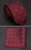 XGVOKH Men Tie Cravat Set Fashion Wedding Ties for Men Hanky Necktie Dot Striped Gravata Jacquard Tie Social Party Accessories