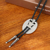 Handmade Bolo tie- Unique Luminous Stone Native American White 3D Scorpion Animal Bolo tie for Men