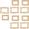 10 Pcs Picture Frames DIY Mini Vintage Picture Frames Keychain Wallet Making Accessory Gold Purse Size Picture Frames Tiny