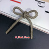2pcs Rhinestone Bowknot Brooches Shiny Crystal Strass DIY Cord Trim Applique for Evening Dress Bags Shoes Decoration Accessories
