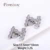 18K Gold Plated Inlaid Zircon Luxury Fastener Connector Clasps,End Beads Fastener Lock Accessories,DIY Jewellery Making Supplies