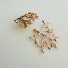 5Pcs Copper Plating Gold 36 * 34mm Tree Branch Blank Base Necklace Pendants For Cabochon Cameo DIY Jewelry Making Accessories