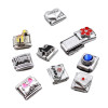 10 Pack Italian Charm Links Bracelet Jewelry DIY Making Parts Module Accessories
