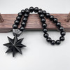 GS50 New Necklace Octagram Decoration DIY Resin Meditation 3D Three-Dimensional Perforated Car Pendants Accessories Ornament
