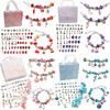 DIY Bracelet Making Kit Jewelry Making Accessories Kit with Beads, Pendant Charms, Bracelets and Necklace String for Girls