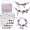 DIY Bracelet Making Kit Jewelry Making Accessories Kit with Beads, Pendant Charms, Bracelets and Necklace String for Girls