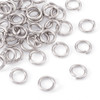 500-1000pcs Stainless Steel Open Jump Rings Loop Split Rings Connectors for Jewelry Accessories Making DIY Finding Supply
