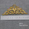 Metal Filigree DIY Luxurious Crown moiré Flower Vine Iron Sheets Material Chinese Wedding Fan Accessories For Halo Decorate