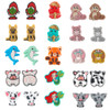 5/10pcs Cartoon Mini Silicone Beads Animal Focal Beads For Jewelry Making DIY Nipple Chain Bead Pen Handmade Accessories