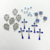 Orthodox Accessory Catholic Alloy Virgin Mary Triangle Connectors Crosses DIY Bracelets Or Necklaces Given As Gifts To Prayer