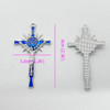 Orthodox Accessory Catholic Alloy Virgin Mary Triangle Connectors Crosses DIY Bracelets Or Necklaces Given As Gifts To Prayer