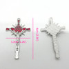 Orthodox Accessory Catholic Alloy Virgin Mary Triangle Connectors Crosses DIY Bracelets Or Necklaces Given As Gifts To Prayer