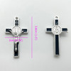 Orthodox Accessory Catholic Alloy Virgin Mary Triangle Connectors Crosses DIY Bracelets Or Necklaces Given As Gifts To Prayer