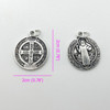 Orthodox Accessory Catholic Alloy Virgin Mary Triangle Connectors Crosses DIY Bracelets Or Necklaces Given As Gifts To Prayer