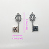 Orthodox Accessory Catholic Alloy Virgin Mary Triangle Connectors Crosses DIY Bracelets Or Necklaces Given As Gifts To Prayer