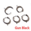 10pcs 15mm with Zircon Gold Silver Color Earring Hooks Leverback Open Loop DIY Clips Clasp Jewelry Making Accessories