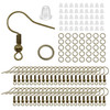 100/300pcs/Lot Hypoallergenic Earring Hook Kit Mix-color Ear Wires Fish Hooks Open Jump Rings Earplugs For DIY Jewelry Making