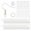 100/300pcs/Lot Hypoallergenic Earring Hook Kit Mix-color Ear Wires Fish Hooks Open Jump Rings Earplugs For DIY Jewelry Making