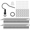 100/300pcs/Lot Hypoallergenic Earring Hook Kit Mix-color Ear Wires Fish Hooks Open Jump Rings Earplugs For DIY Jewelry Making