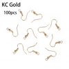100/300pcs/Lot Hypoallergenic Earring Hook Kit Mix-color Ear Wires Fish Hooks Open Jump Rings Earplugs For DIY Jewelry Making