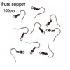 100/300pcs/Lot Hypoallergenic Earring Hook Kit Mix-color Ear Wires Fish Hooks Open Jump Rings Earplugs For DIY Jewelry Making