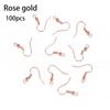100/300pcs/Lot Hypoallergenic Earring Hook Kit Mix-color Ear Wires Fish Hooks Open Jump Rings Earplugs For DIY Jewelry Making