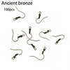 100/300pcs/Lot Hypoallergenic Earring Hook Kit Mix-color Ear Wires Fish Hooks Open Jump Rings Earplugs For DIY Jewelry Making