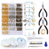 Alloy Accessories Jewelry Findings Set Jewelry Making Tools Copper Wire Open Jump Rings Earring Hook Jewelry Making Supplies Kit