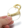 5Pcs/lot Peach Heart Shape Metal Spring Clasp Hooks Carabiner Key Ring Connectors For DIY Keychain Jewelry Making Accessories
