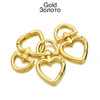5Pcs/lot Peach Heart Shape Metal Spring Clasp Hooks Carabiner Key Ring Connectors For DIY Keychain Jewelry Making Accessories